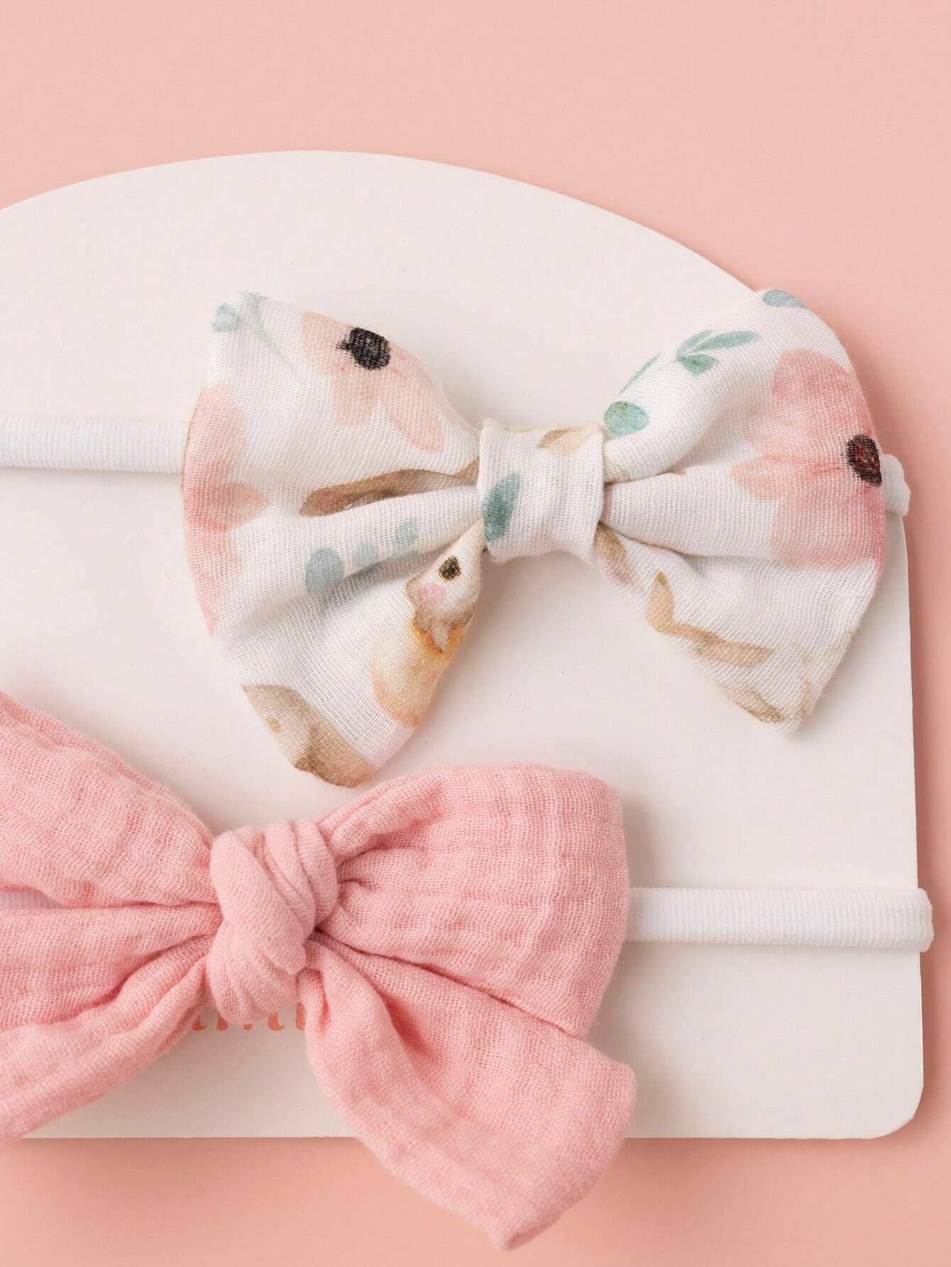 0-36 Months Baby Fashionable Drool Bib And Headband Set, Pink Rabbit Design Baby blue