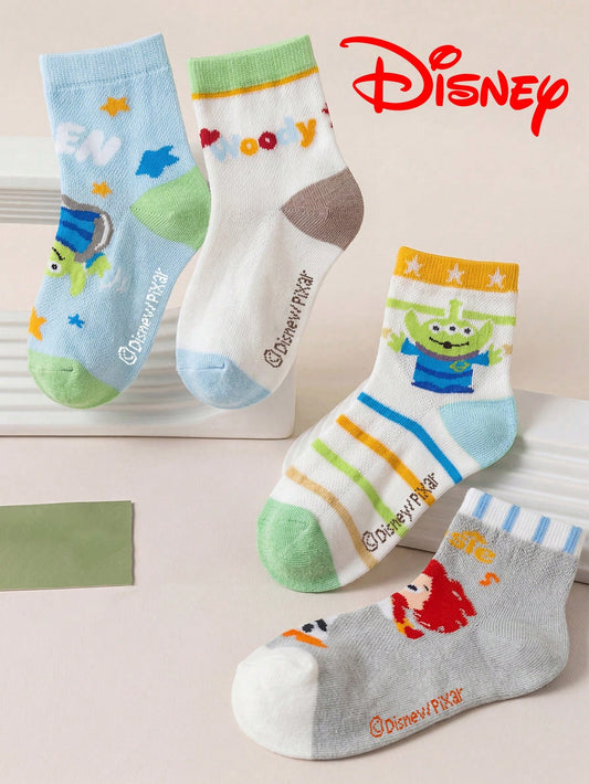Mummy & Mee 10/5/1 Pair Genuine Disney Mesh Hollow Mid-Calf Socks