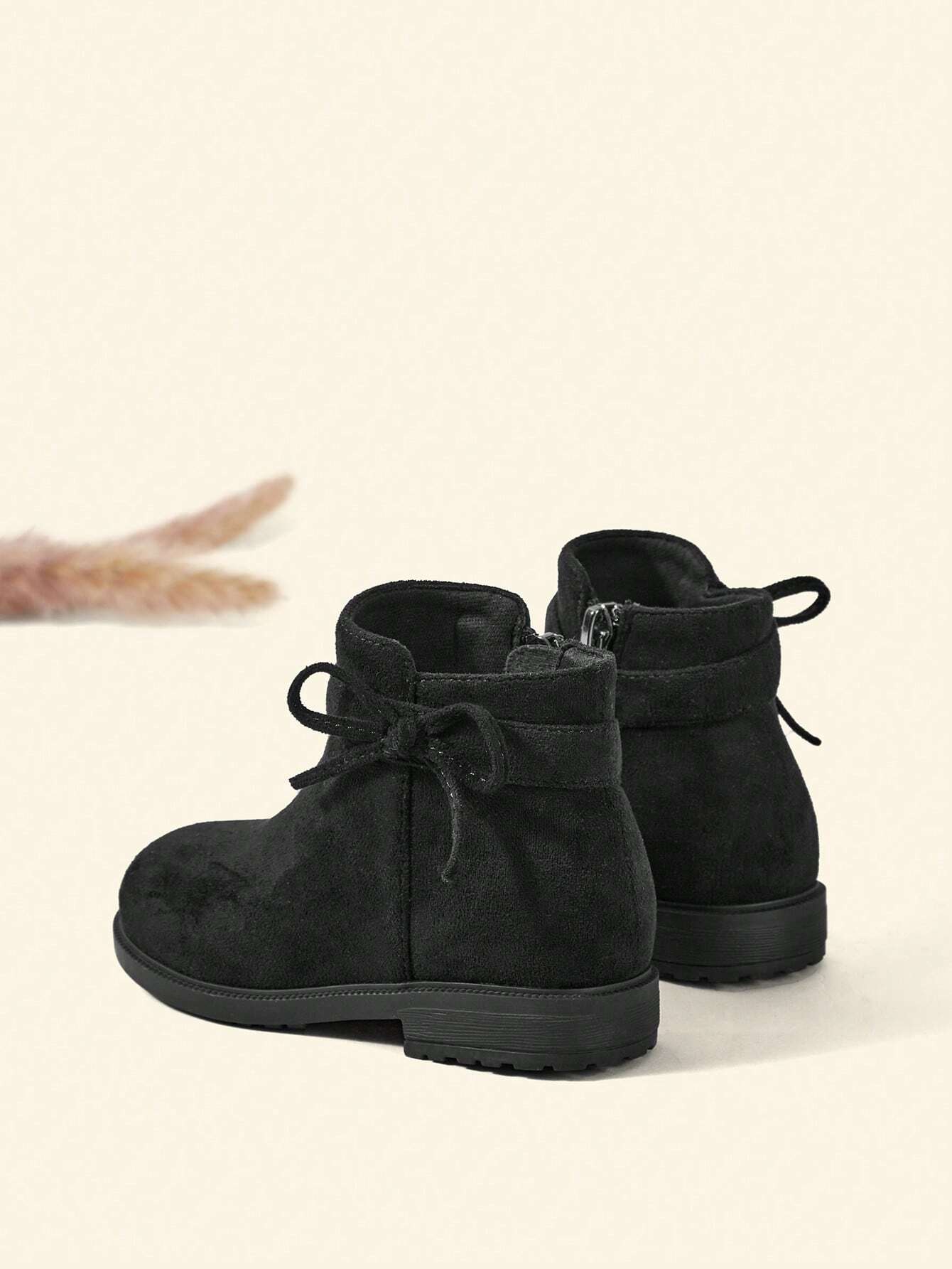 Cozy Pixies Baby Girls Bow Decor Breathable Fashion Classic Boots