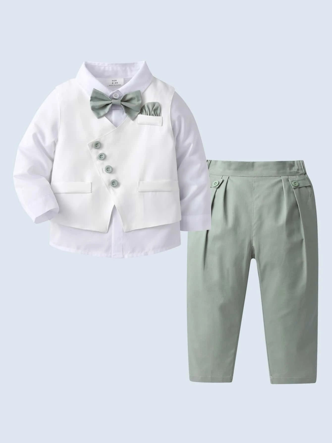 Baby Boys' Gentleman Three-Piece Suit Green