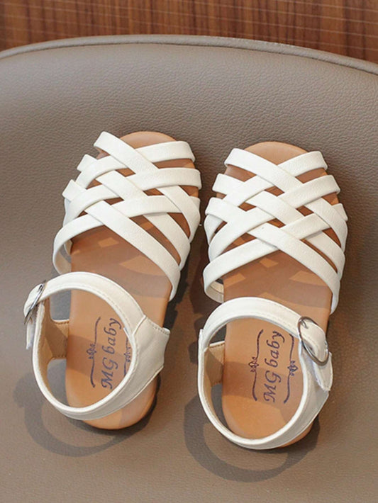 Newborn Baby Girls' Sandals, Kids' Flat Casual Princess Shoes