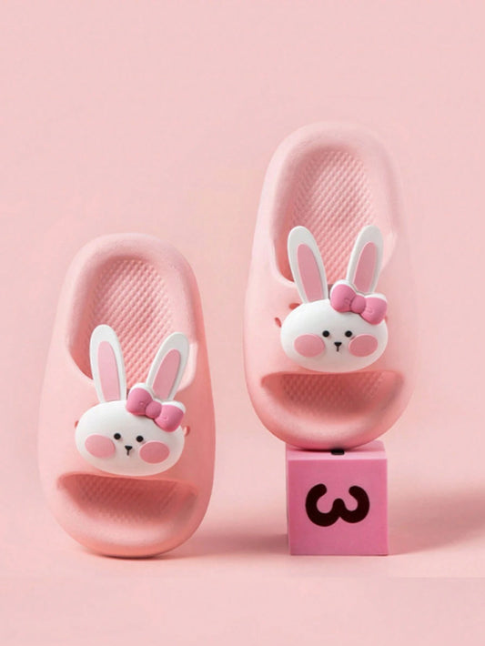 1pair Children's Slippers For Girls Pink