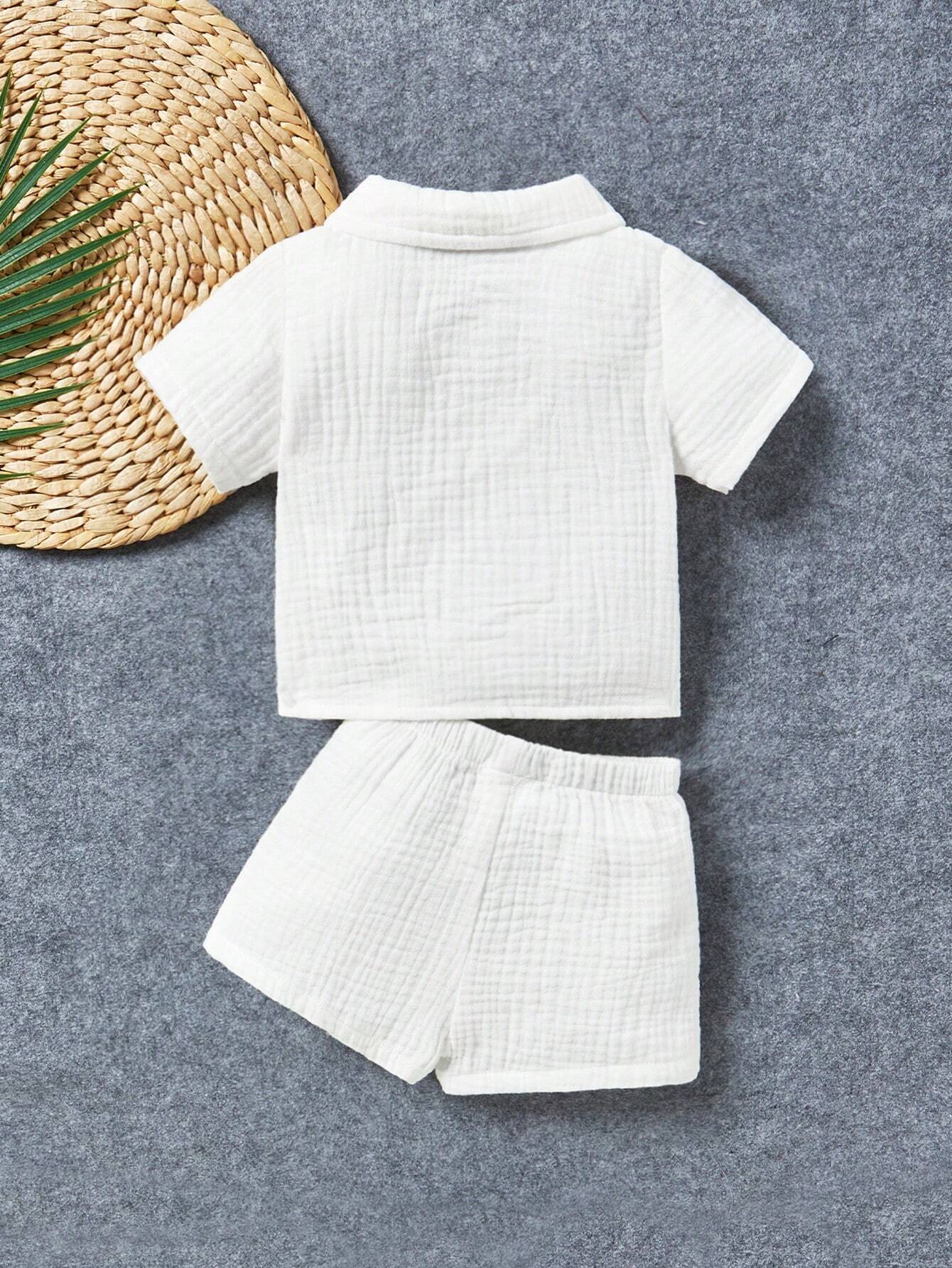 Baby Boy/Girl Casual Vacation Shirt And Shorts Set