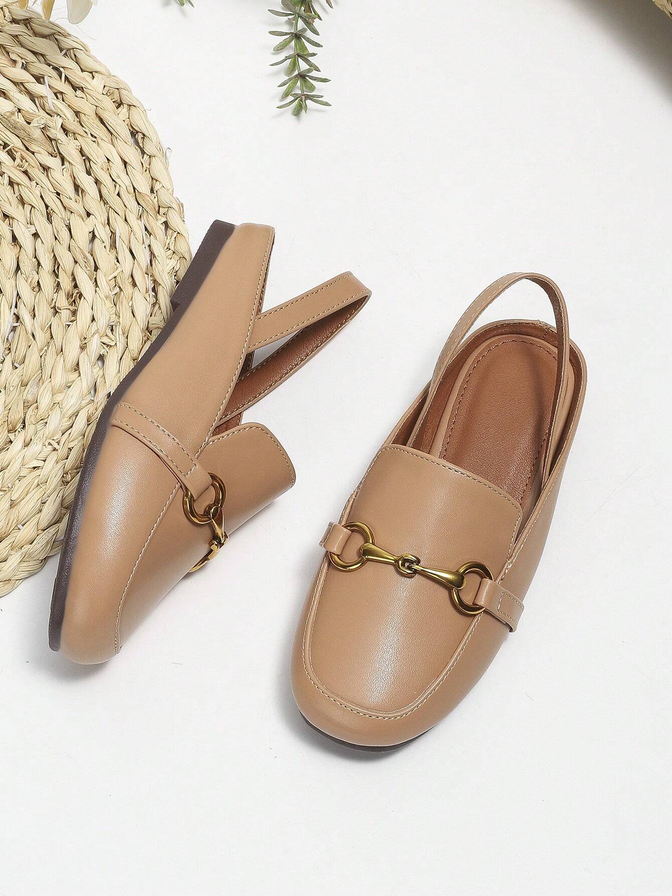 Girls Flat Casual Versatile Back Strap Princess Shoes