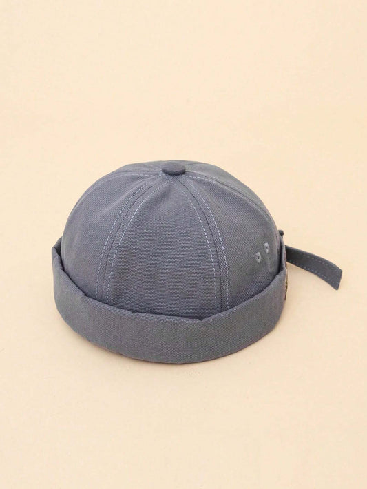 1pc Kid's Unisex Denim Baseball Cap With Letter & Y2k Style