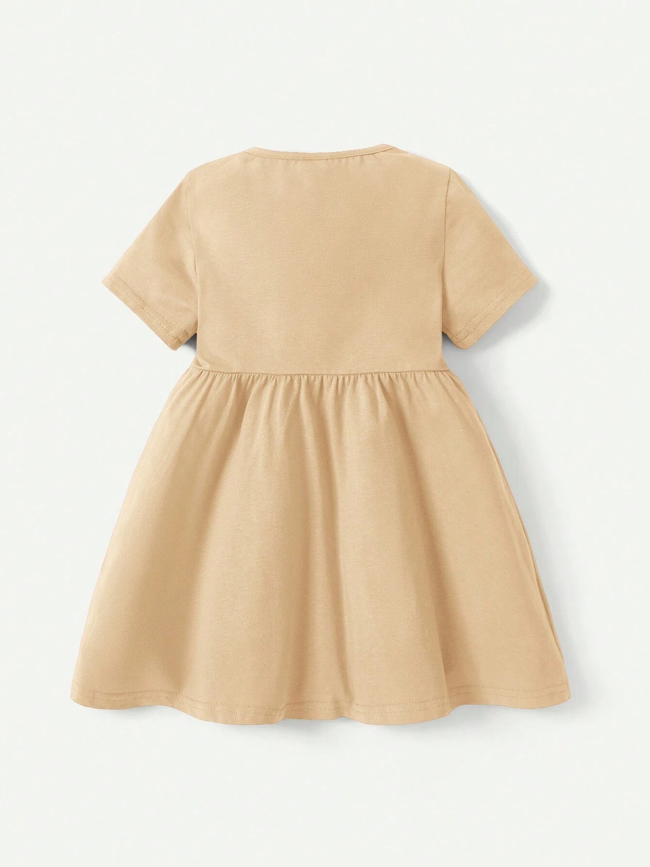 Cozy Pixies Baby Girl Round Neck Short Sleeve A-Line Dress Set