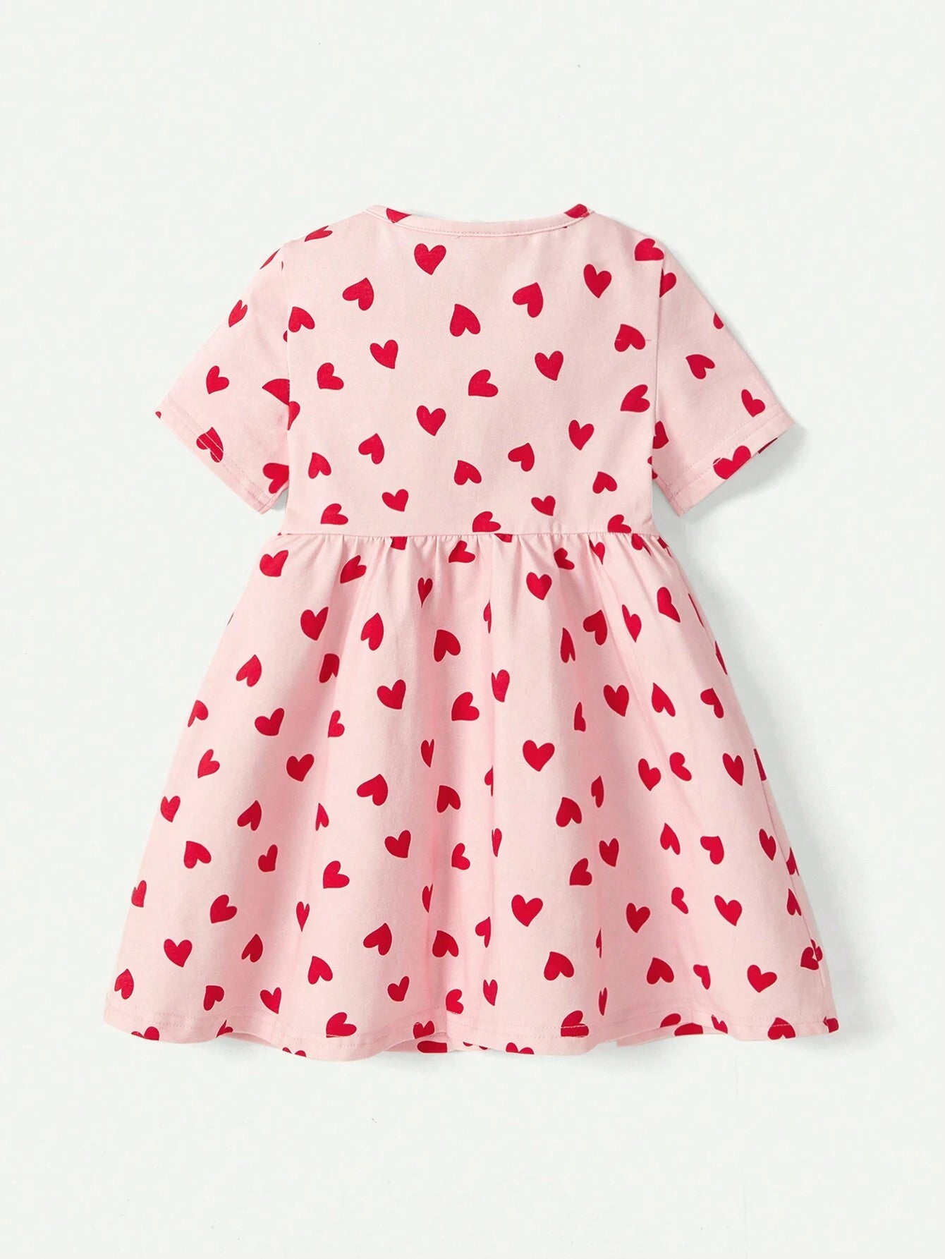 Cozy Pixies Baby Girl Round Neck Short Sleeve A-Line Dress Set