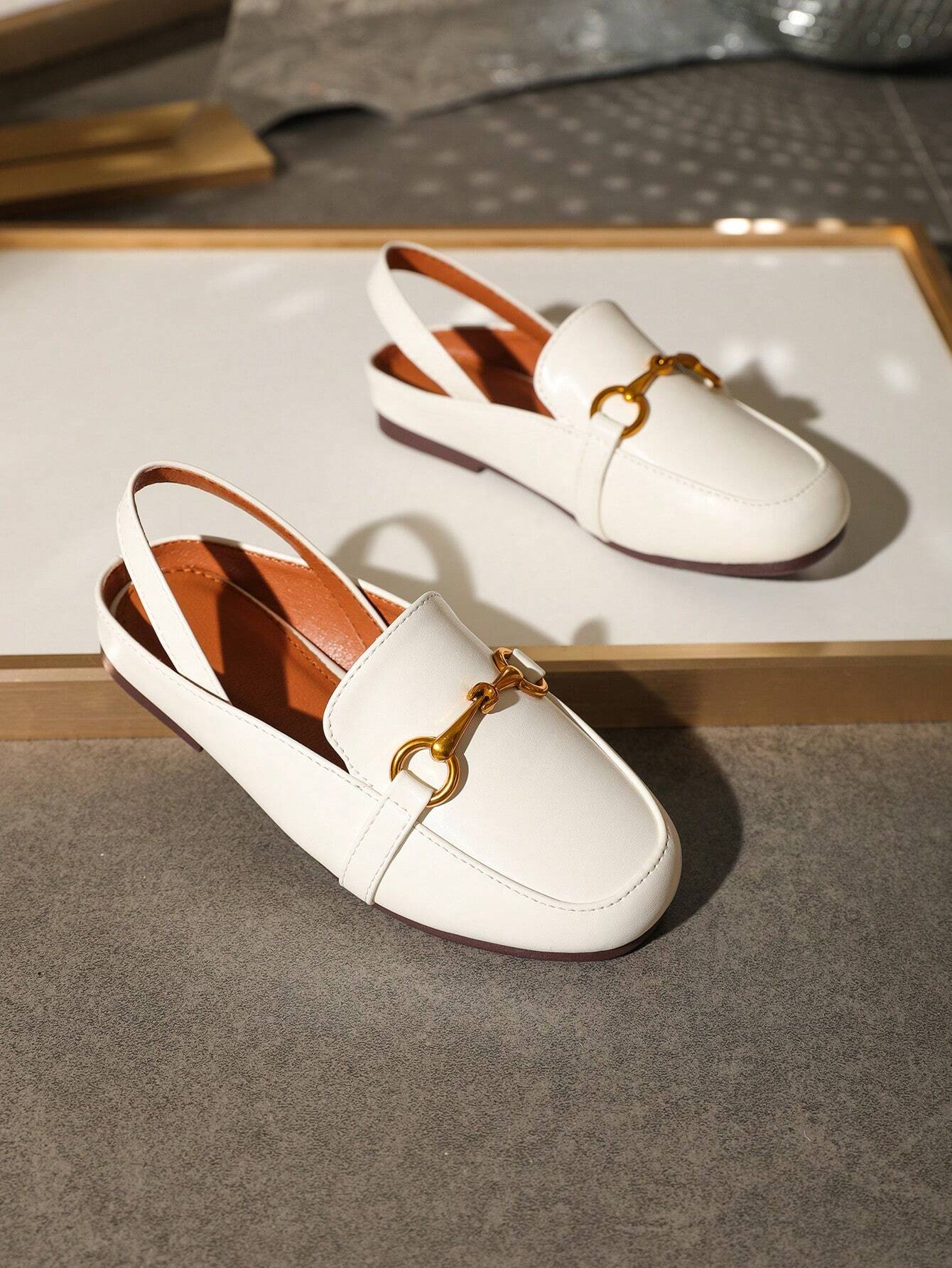 Girls Flat Casual Versatile Back Strap Princess Shoes