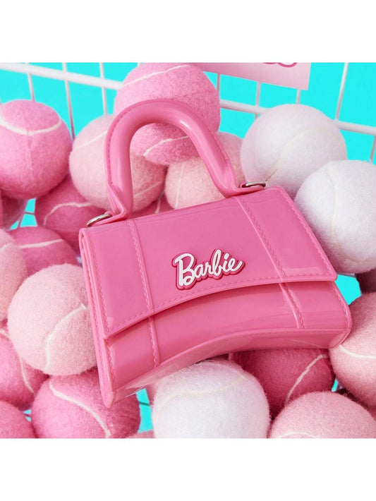 Miniso Barbie Series Hourglass Jelly Bag Simple Yet Special Rose Red