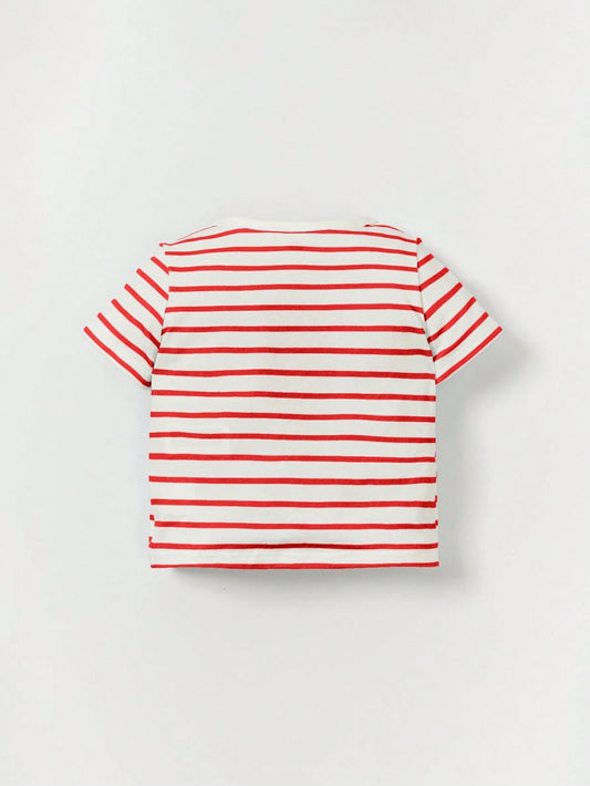 Baby Boy Striped T-Shirt And Shorts Outfit