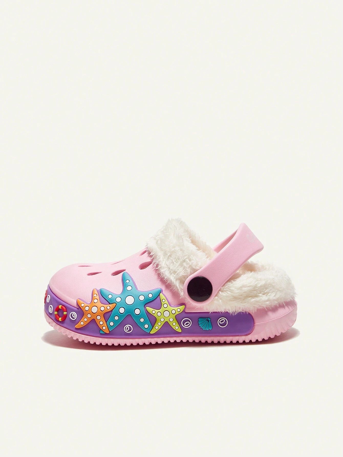 Cozy Pixies 1 Pair Kids Cute Cartoon White Snowman Pattern Garden Shoes