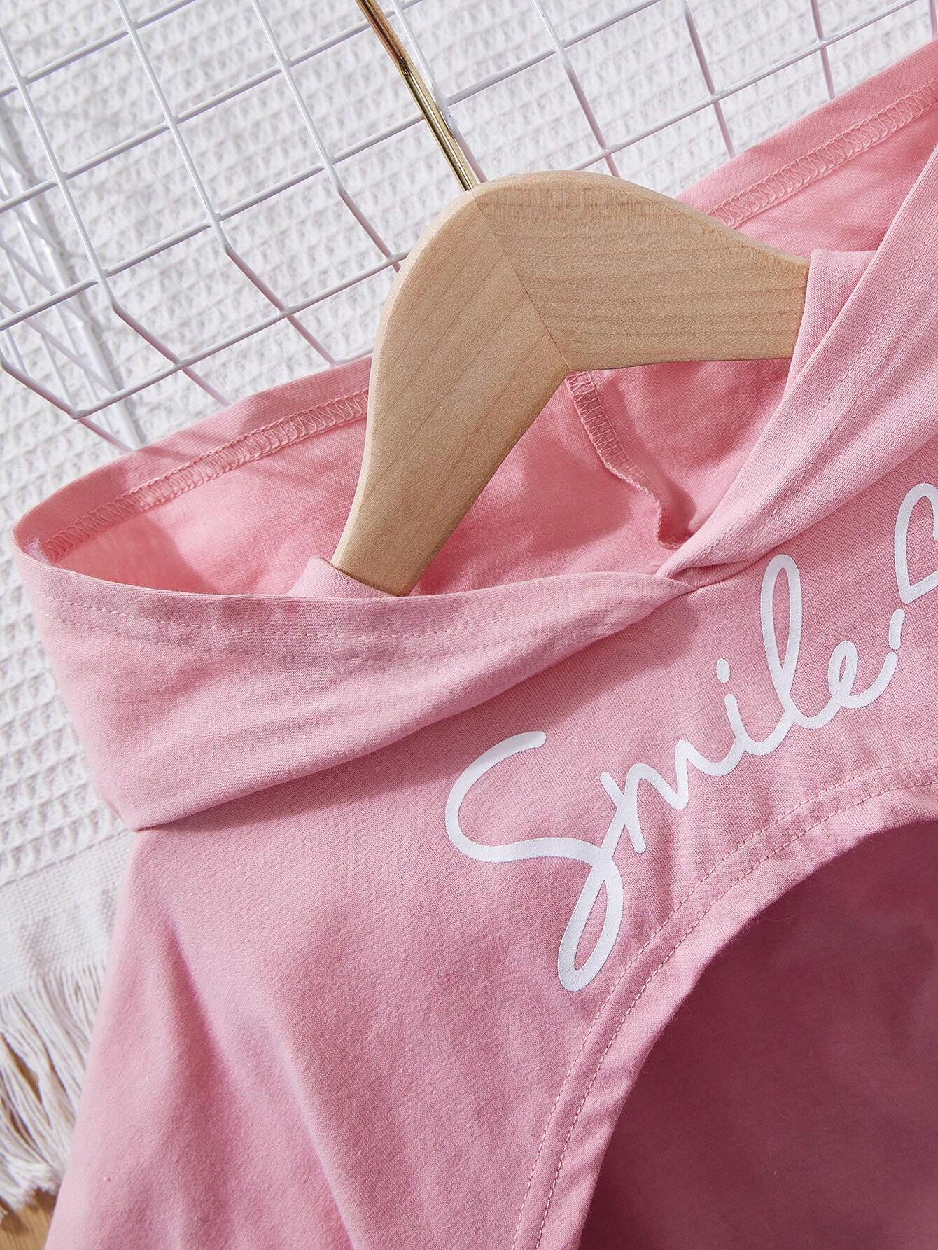 Knitted Solid Color Hooded Short Sleeve Shorts Set + Knitted Tank Top