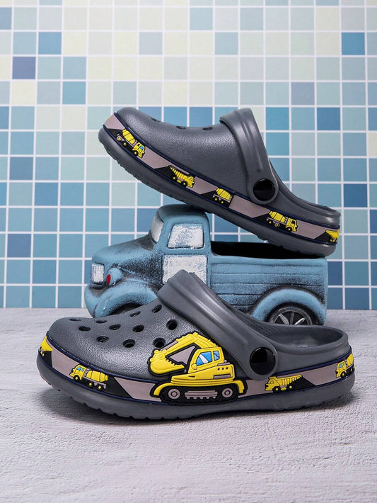 Kids' All-Season Casual Fashion Thick-Sole Waterproof & Skid-Proof Outdoor Sandals Grey