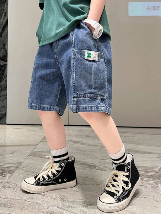 Tween Boy New Middle & Big Children Denim Shorts Light Wash