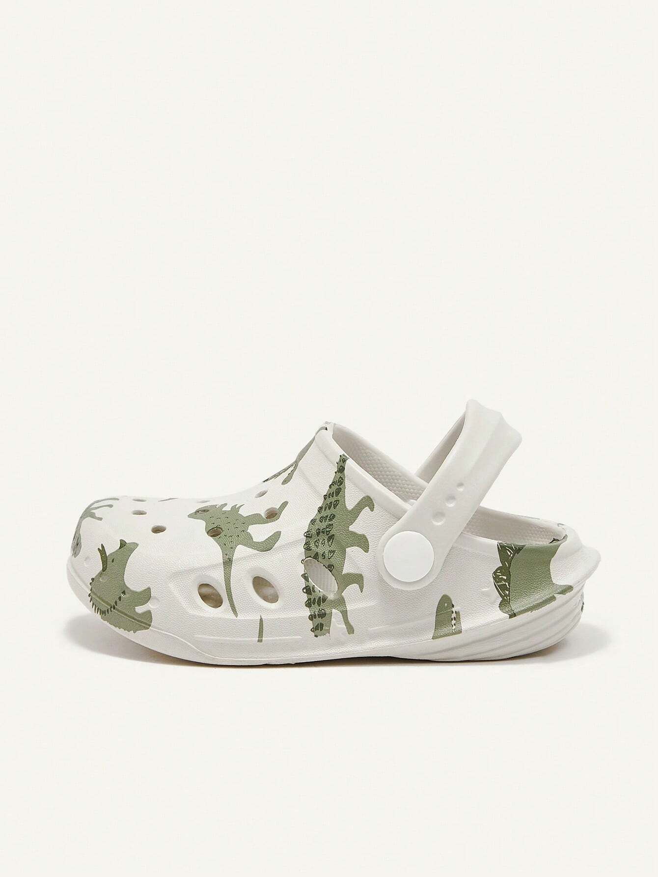 Cozy Pixies Cute And Fun Dinosaur Printed Cartoon Baby Clogs