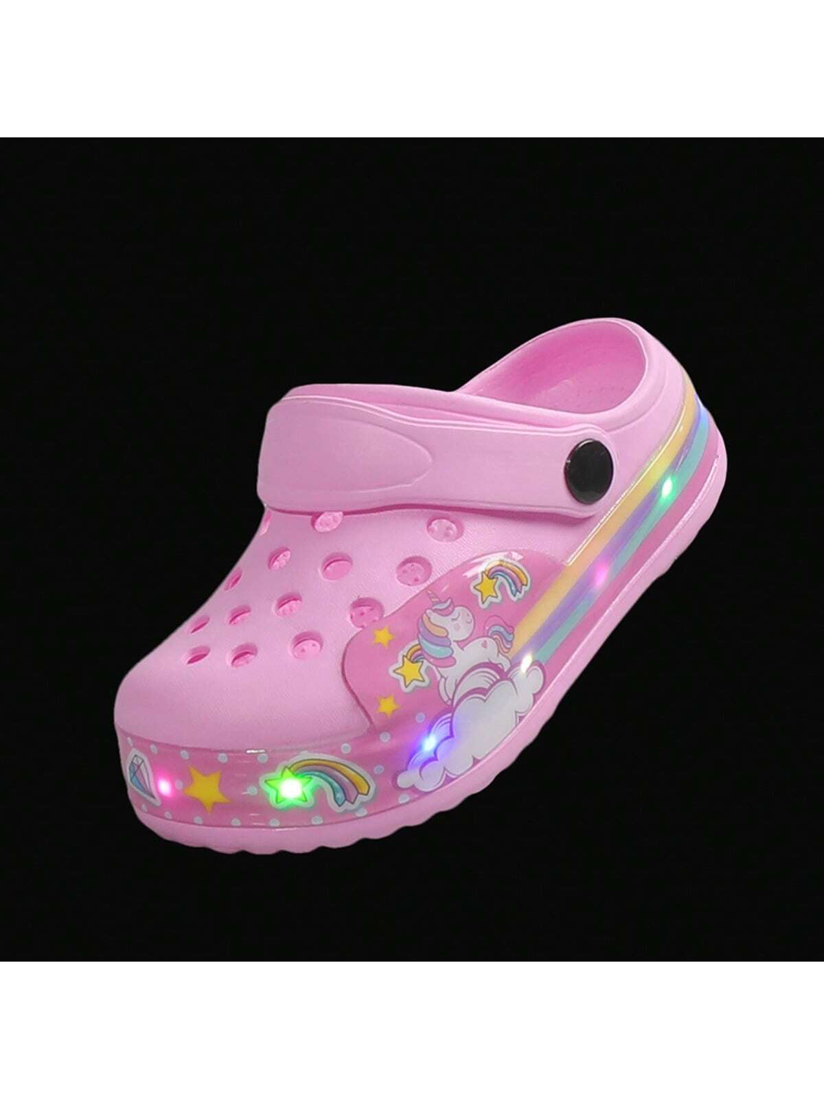Kids' Breathable Sandals Luminous Slippers Pink