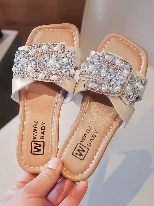 Children's Non-Slip Slippers Beige