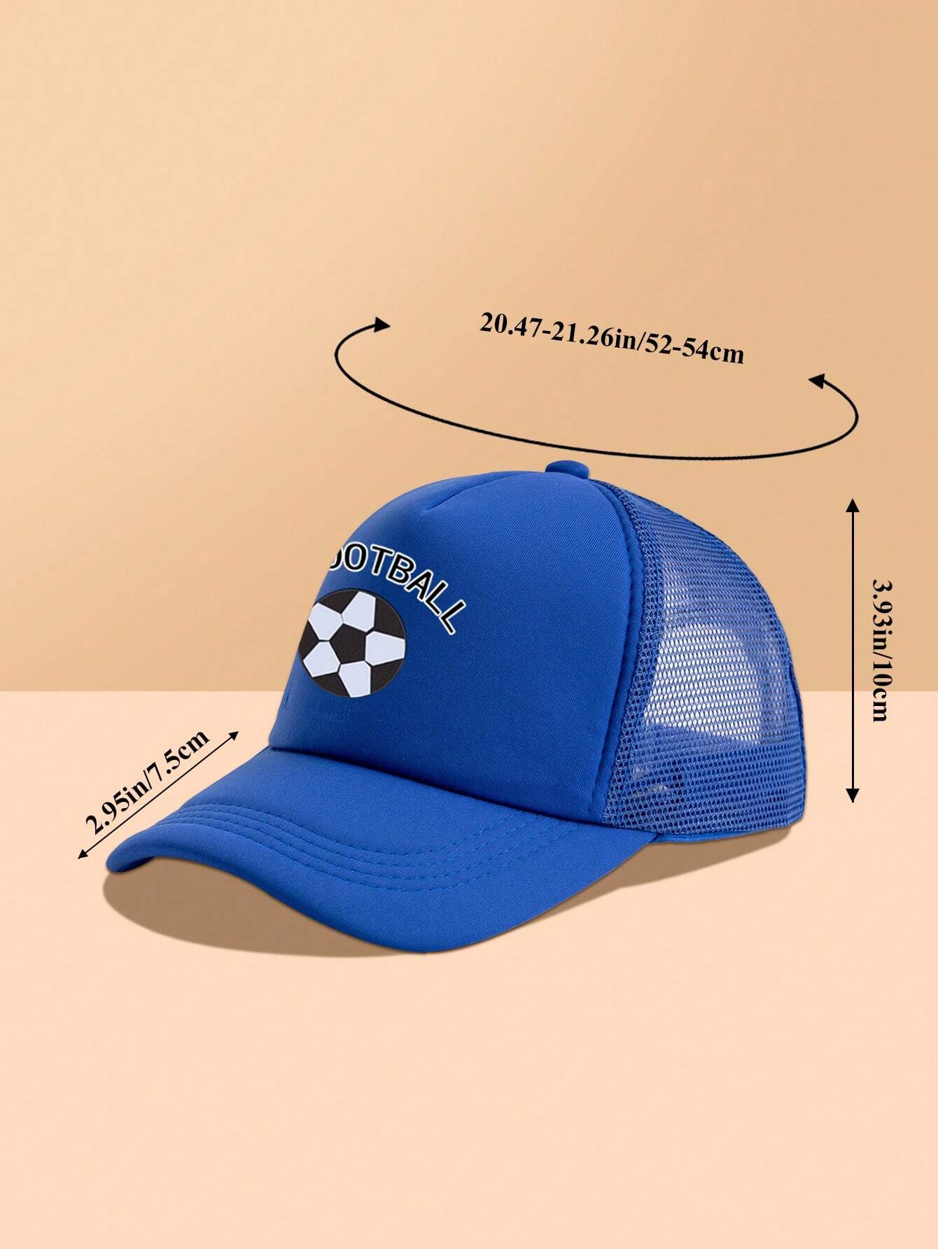 2pcs Teenage Boys Soccer Truck Hat & Backpack Set
