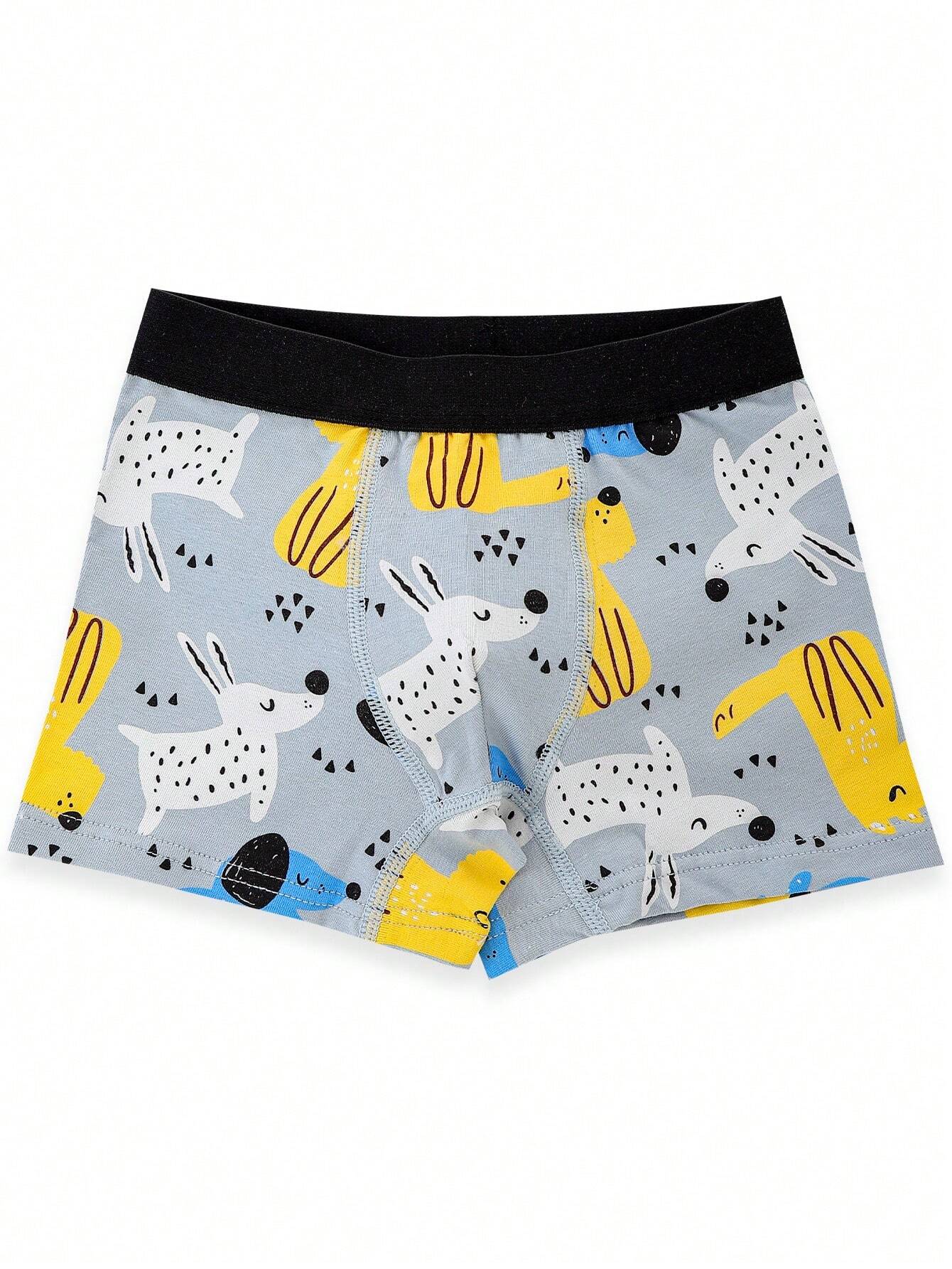 Young Boy 7pcs Set Cartoon Bear Print Underwear