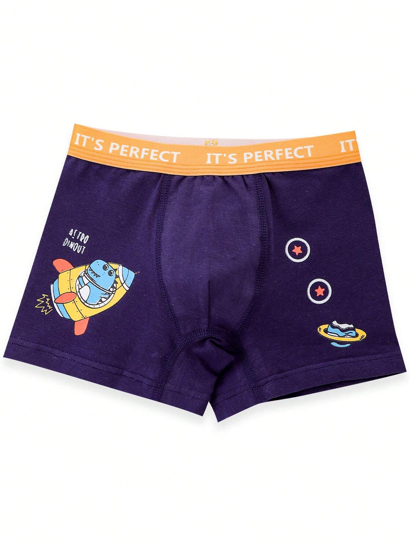 Young Boy 7pcs Set Cartoon Bear Print Underwear
