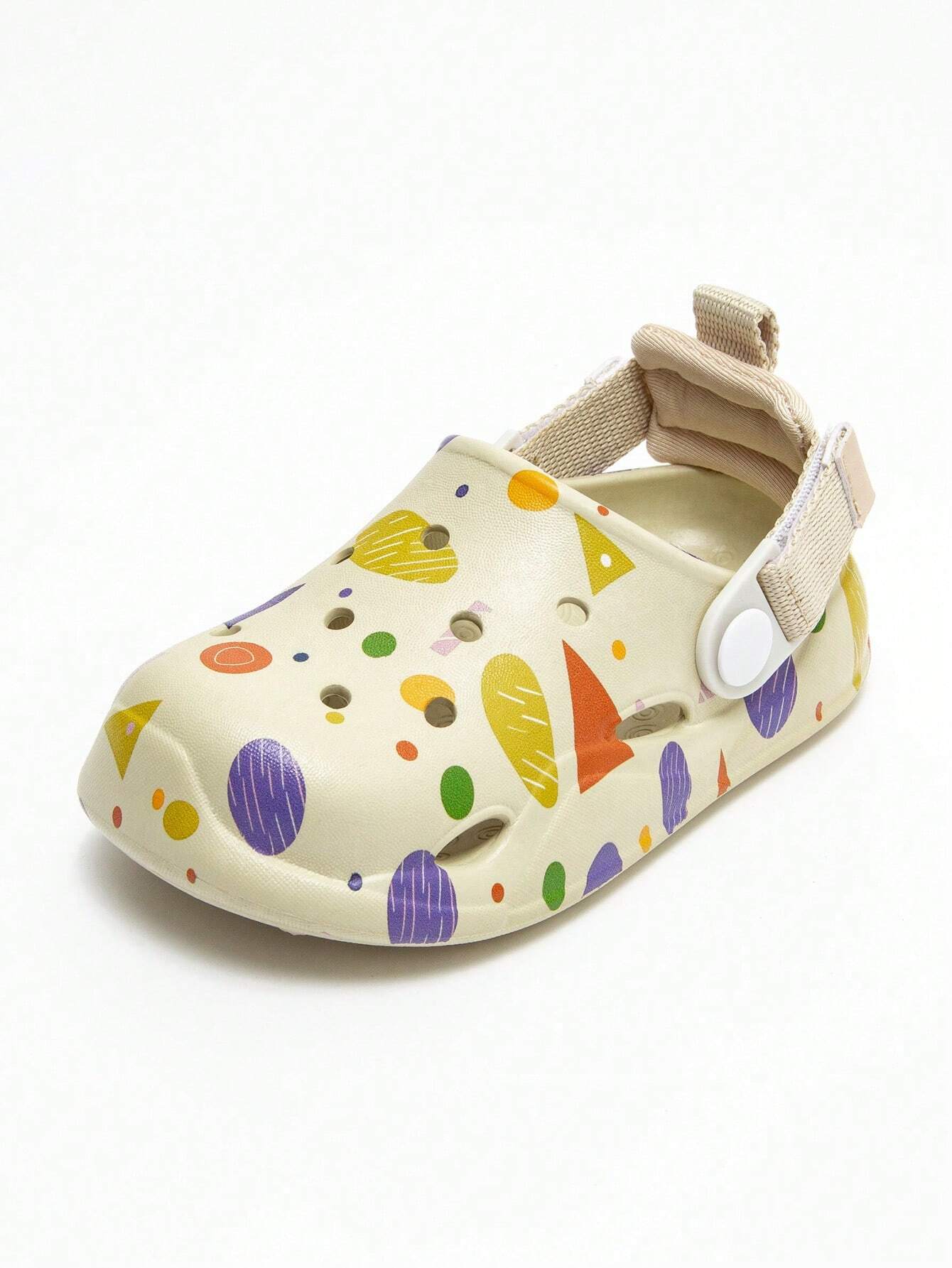 Children's Sandals Lightweight Comfortable Water Quick Drying Anti-Slip Dotted Shoes White