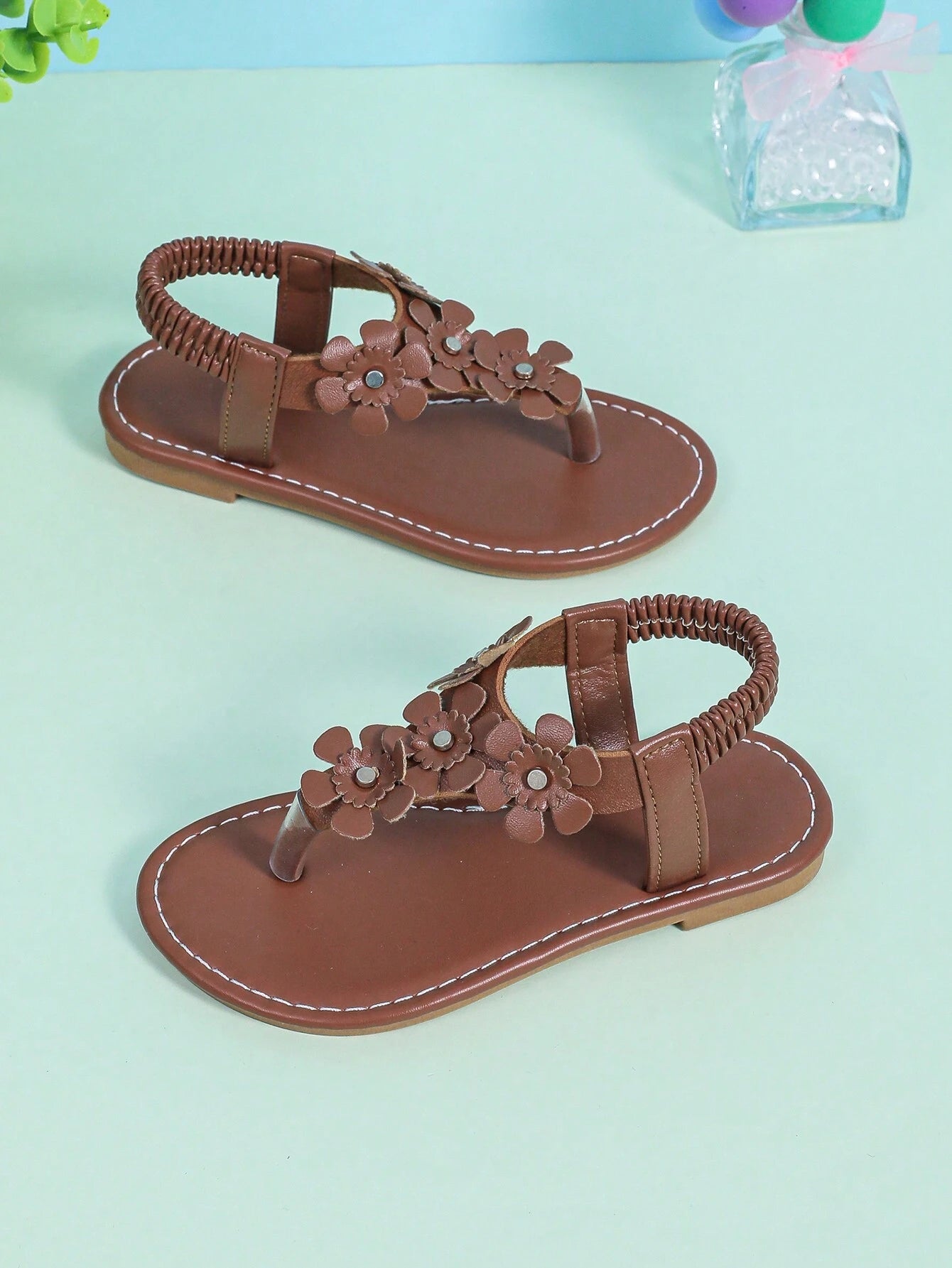 1pair Handmade Beaded Roman Sandals