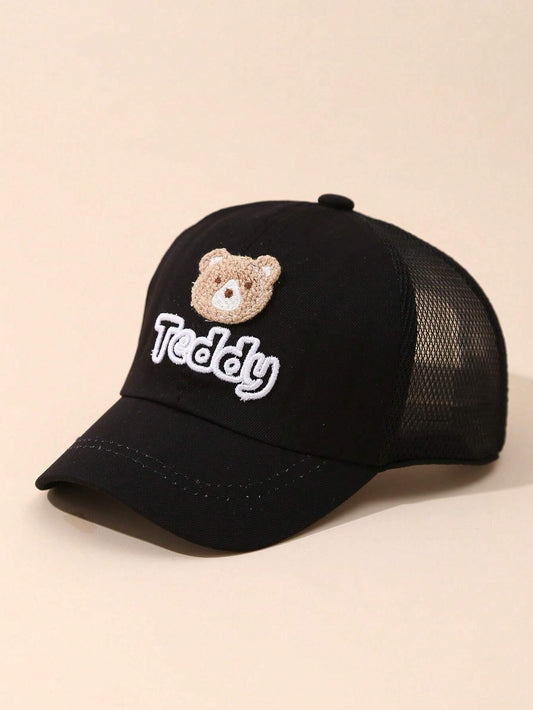 Sun Protection Outdoor Hat For Boys And Girls Black 1-3Y