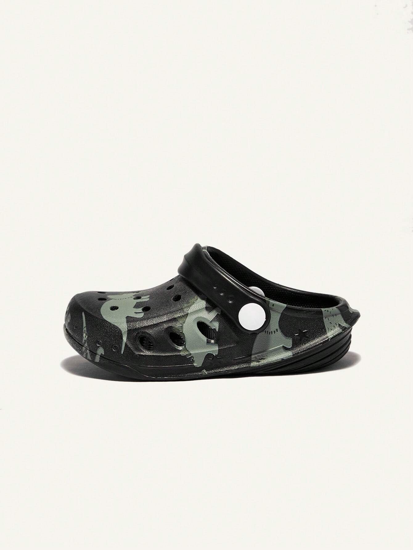 Cozy Pixies Cute And Fun Dinosaur Printed Cartoon Baby Clogs