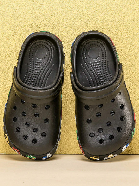 Boys' Comfortable And Stylish Casual EVA Beach Shoes With Holes