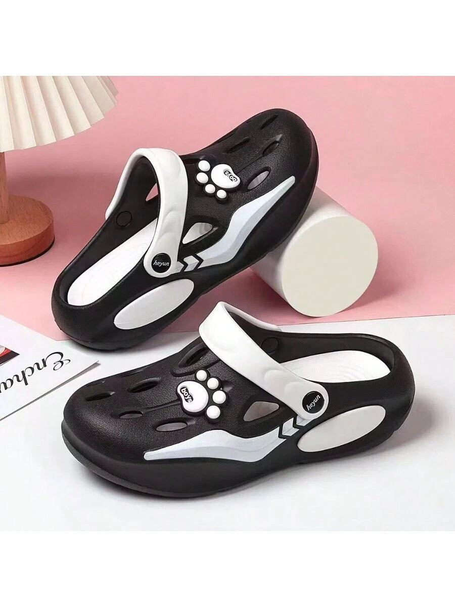 Women's Cute Cartoon Sandals Black