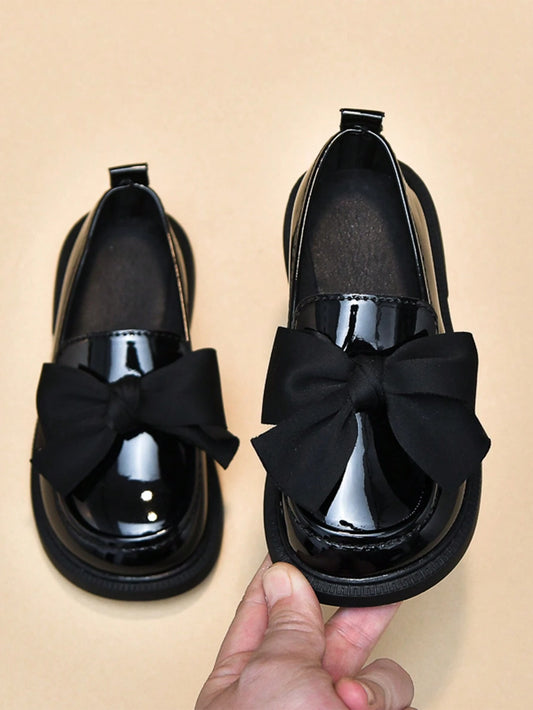 Girls' Loafers & Oxfords Princess Shoes With Bowknot Black
