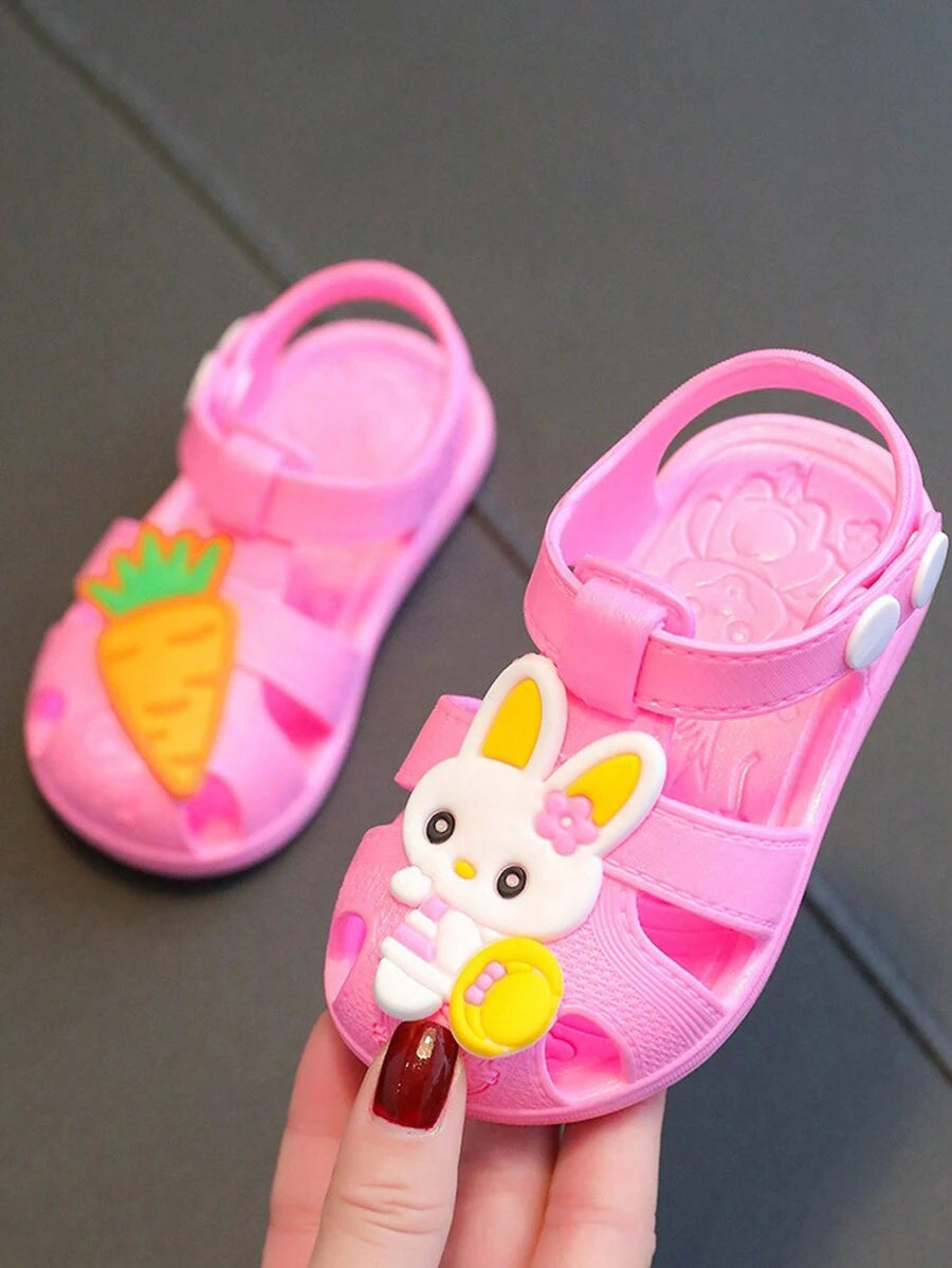 Toddler Girls Cartoon Rabbit Design Sandals
