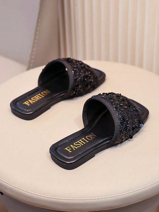 Girls' Fashion Rhinestone Decor Princess Sandals