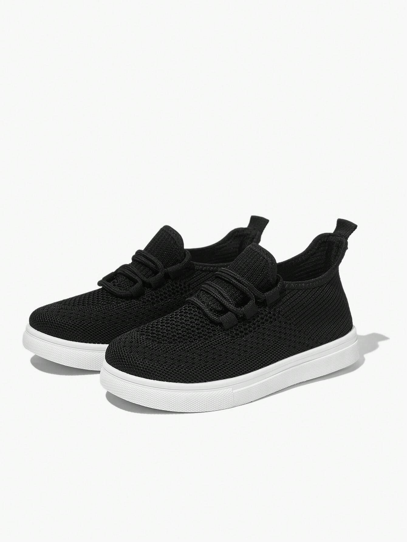 4 Season All-Match Kids Breathable Lace-Up Color Blocking Flat Casual Sneakers