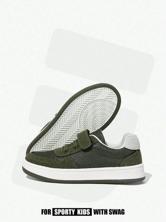 All-Match Green Outdoor Patchwork Comfortable Flat Sports Shoes Multicolor