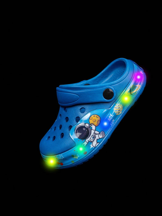Kids' Breathable Sandals Luminous Slippers Royal Blue