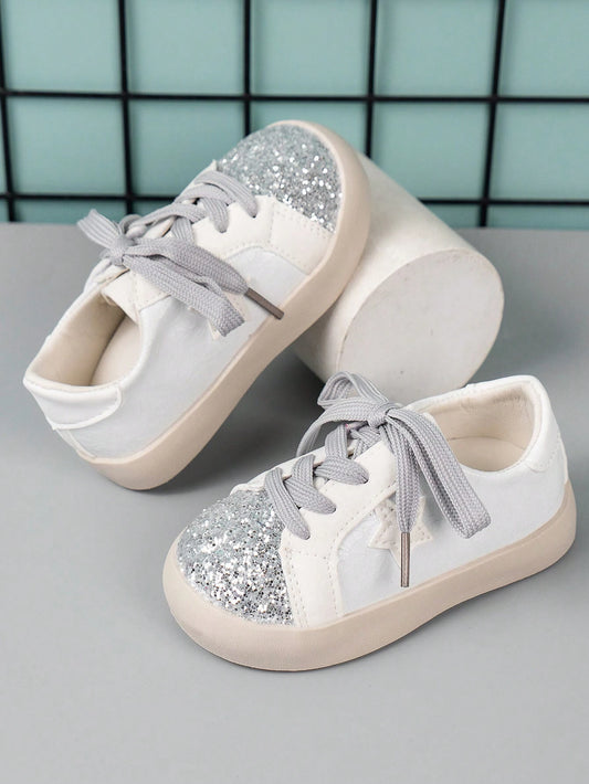 Infant And Toddler Cute All-Match Small Sneakers White