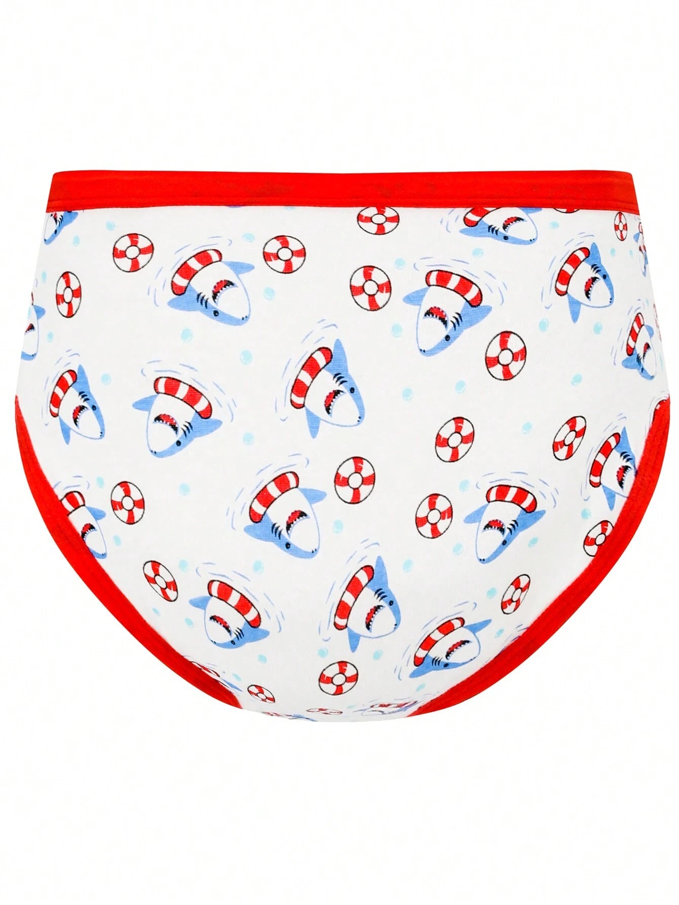 Young Boy 4pcs Cartoon Graphic Contrast Binding Brief