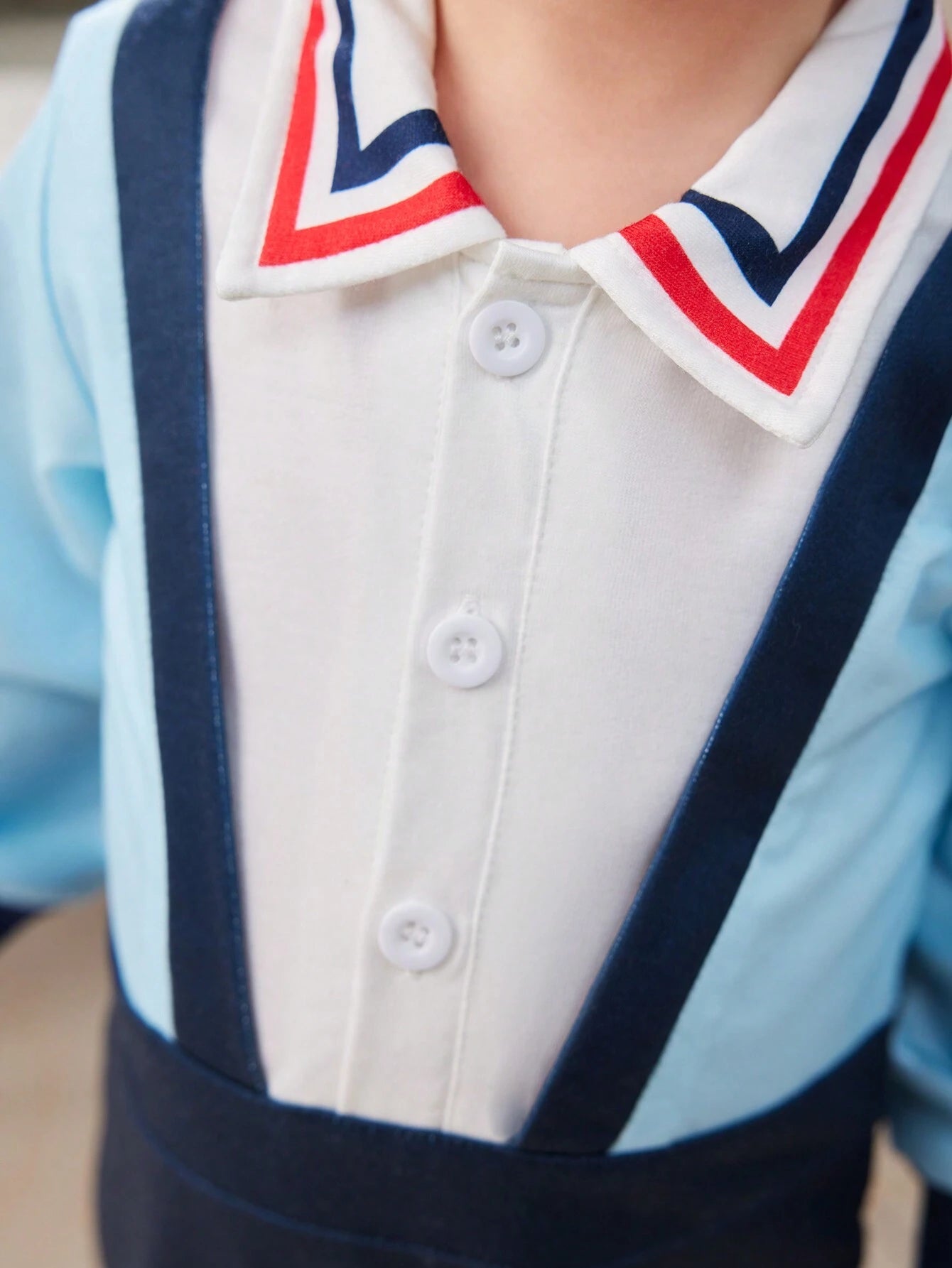 Newborn Baby Boy 2 In 1 Gentleman Suit Collar Jumpsuit