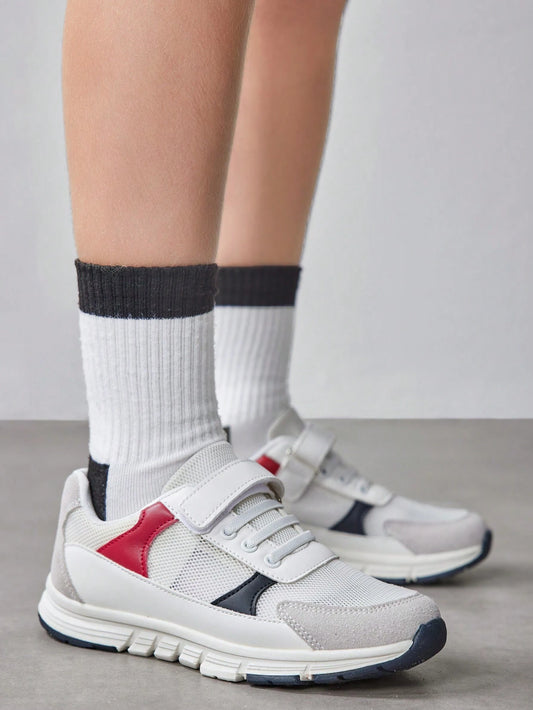Fashionable & Versatile Mesh Breathable Color Block Soft Kids' Athletic Shoes Multicolor