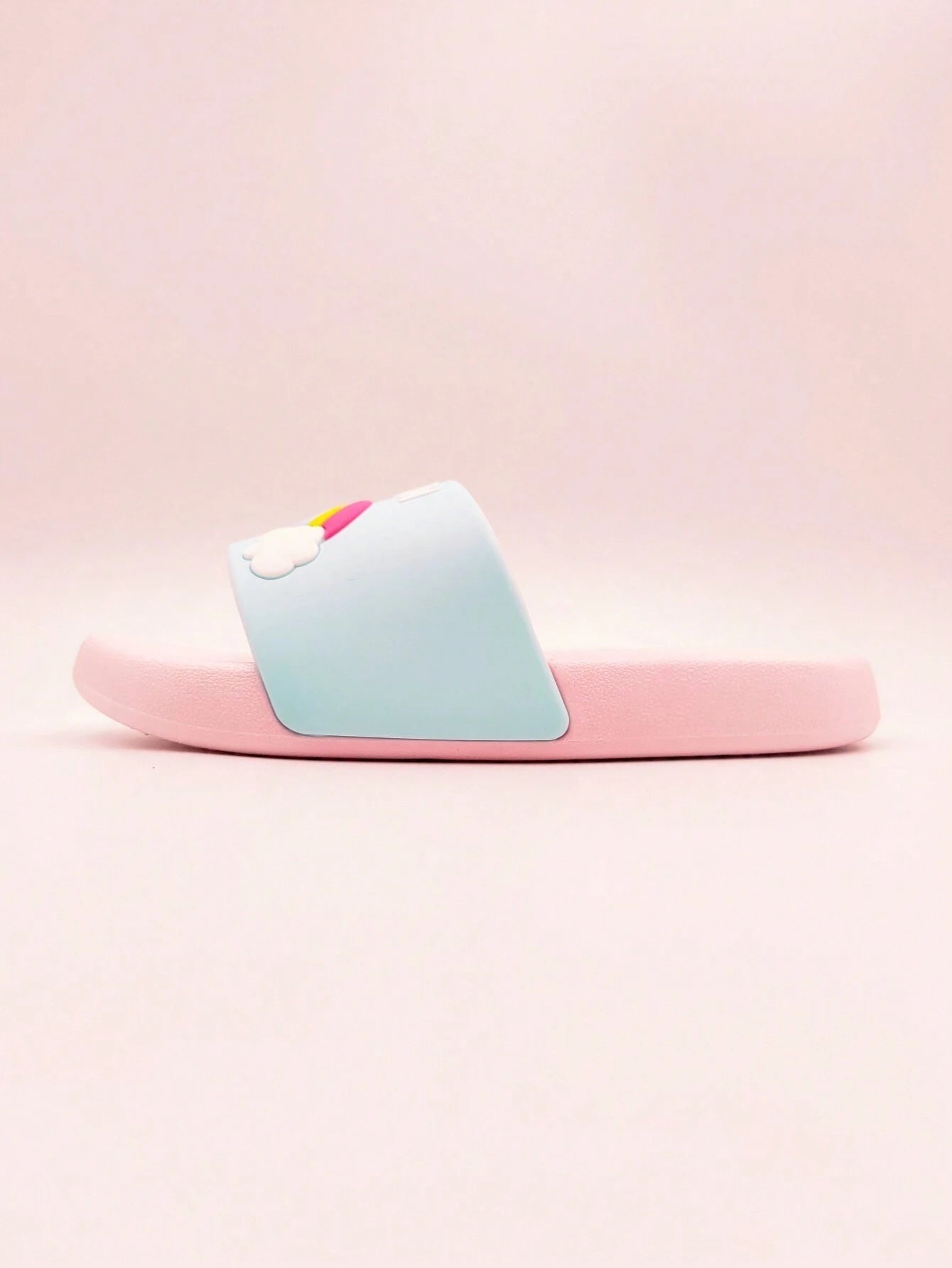 1 Pair Children Rainbow Unicorn PVC Anti-Slip Flat Slippers