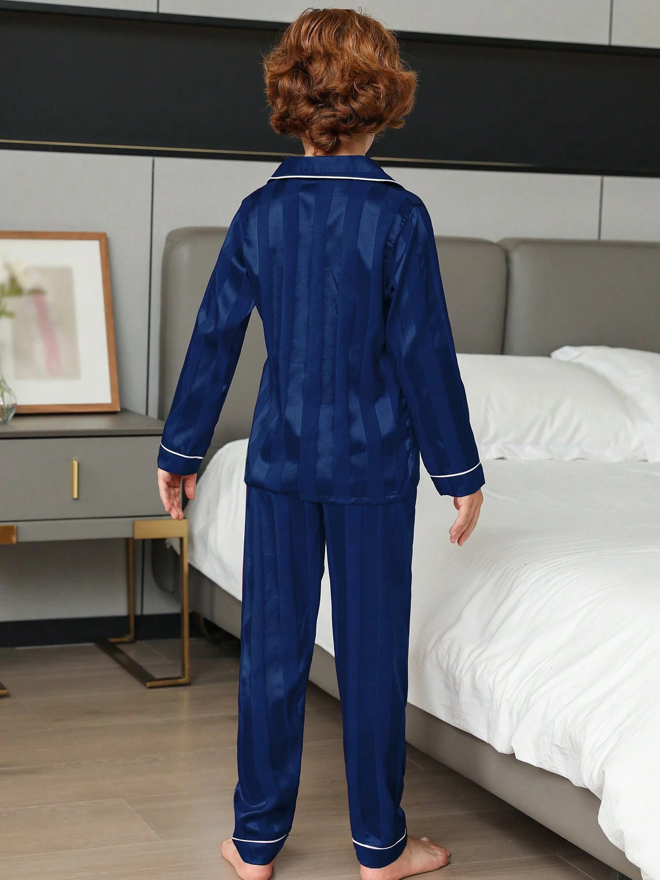 Tween Boy Satin Pajama Set