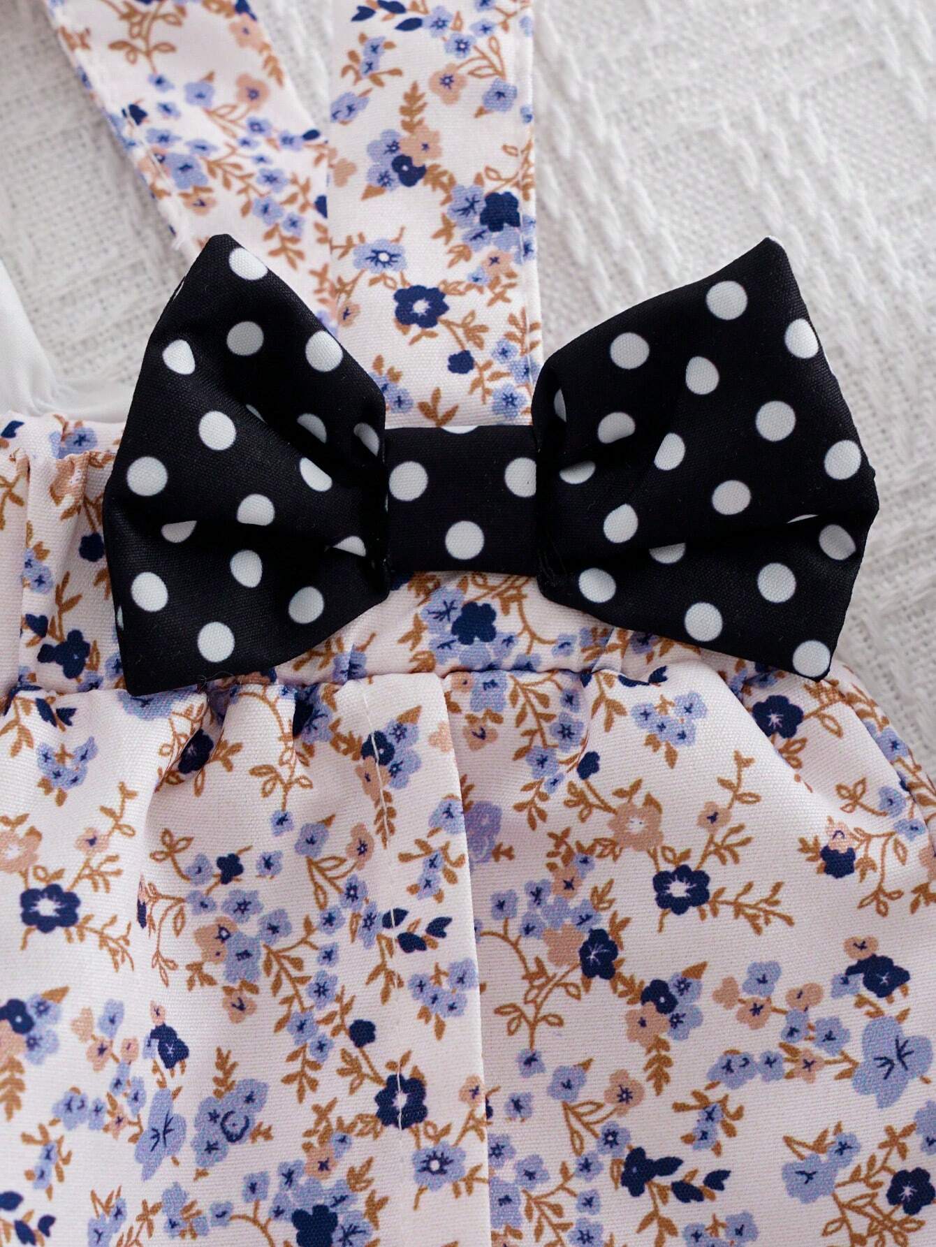 Toddler Girls' Elegant Palace Style Floral Strap Pants