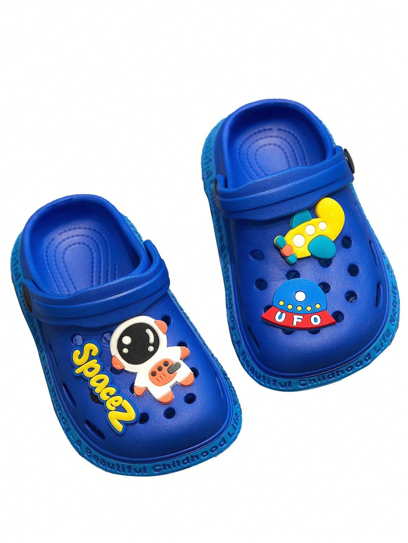 1 Pair Kids' Cartoon Pattern Clogs