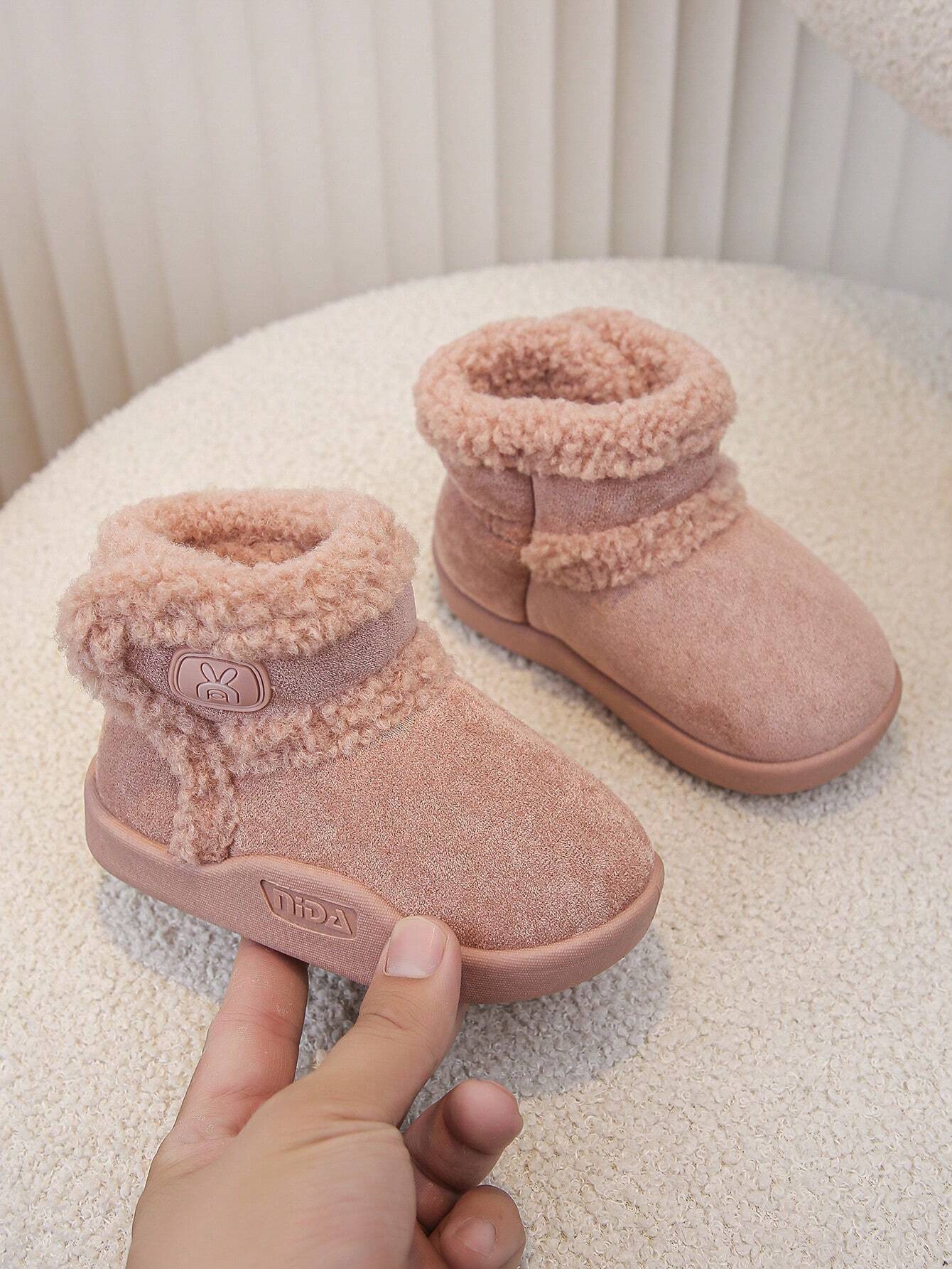New Thick Warm Snow Boots Pink