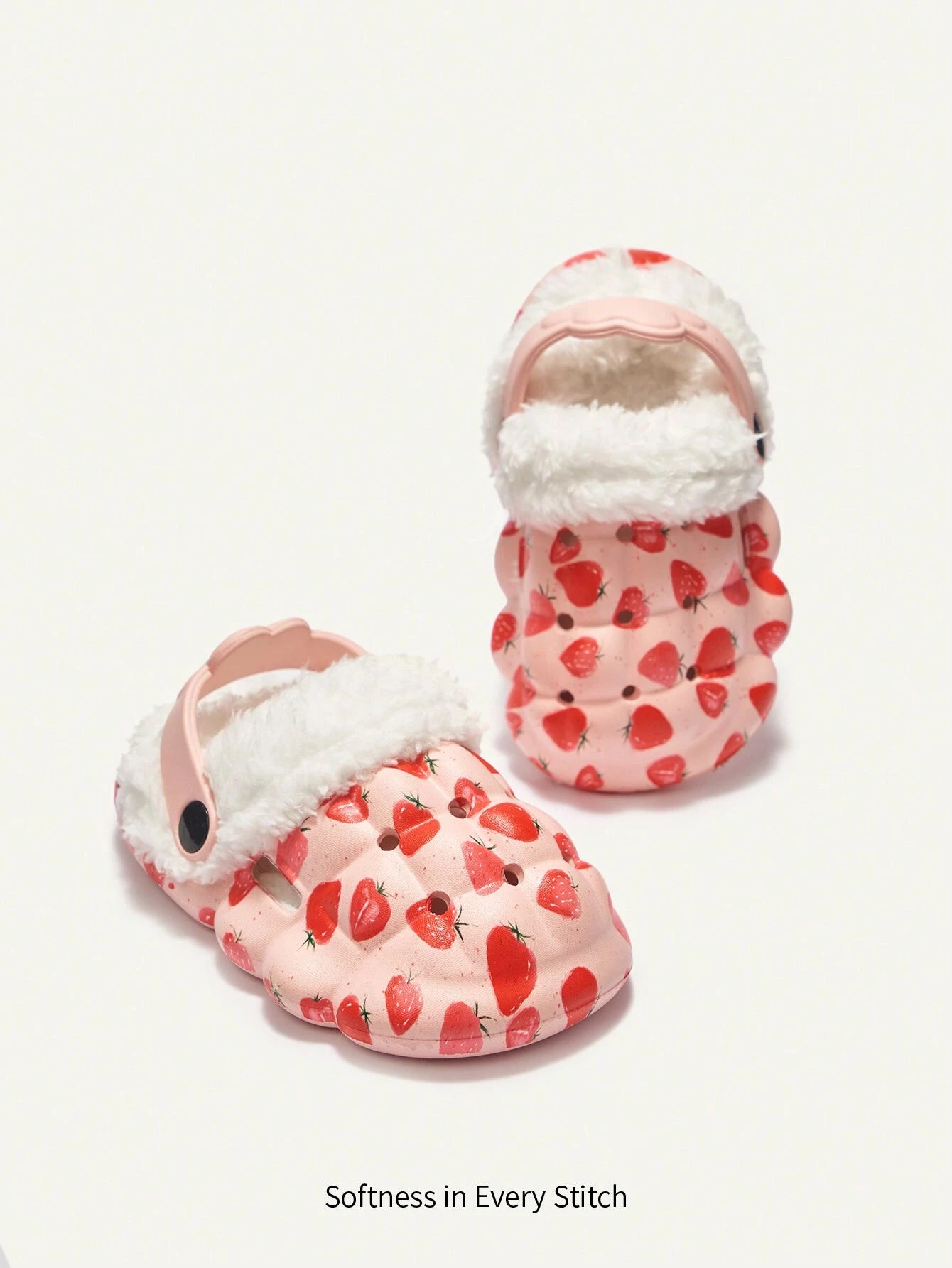 Cozy Pixies 1 Pair Girls Funny Cartoon Pink Cat Print Cute Garden Shoes