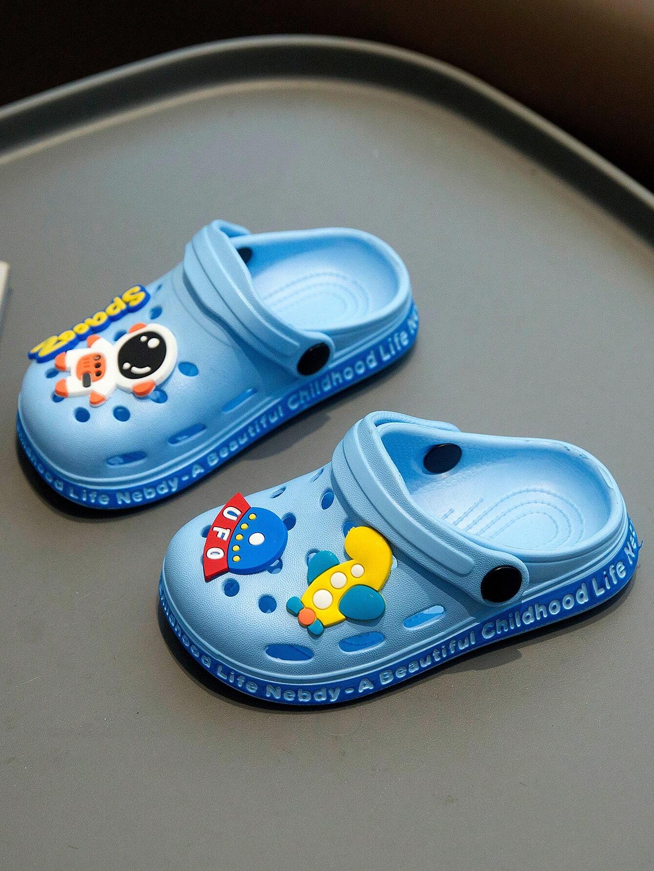 1 Pair Kids' Cartoon Pattern Clogs