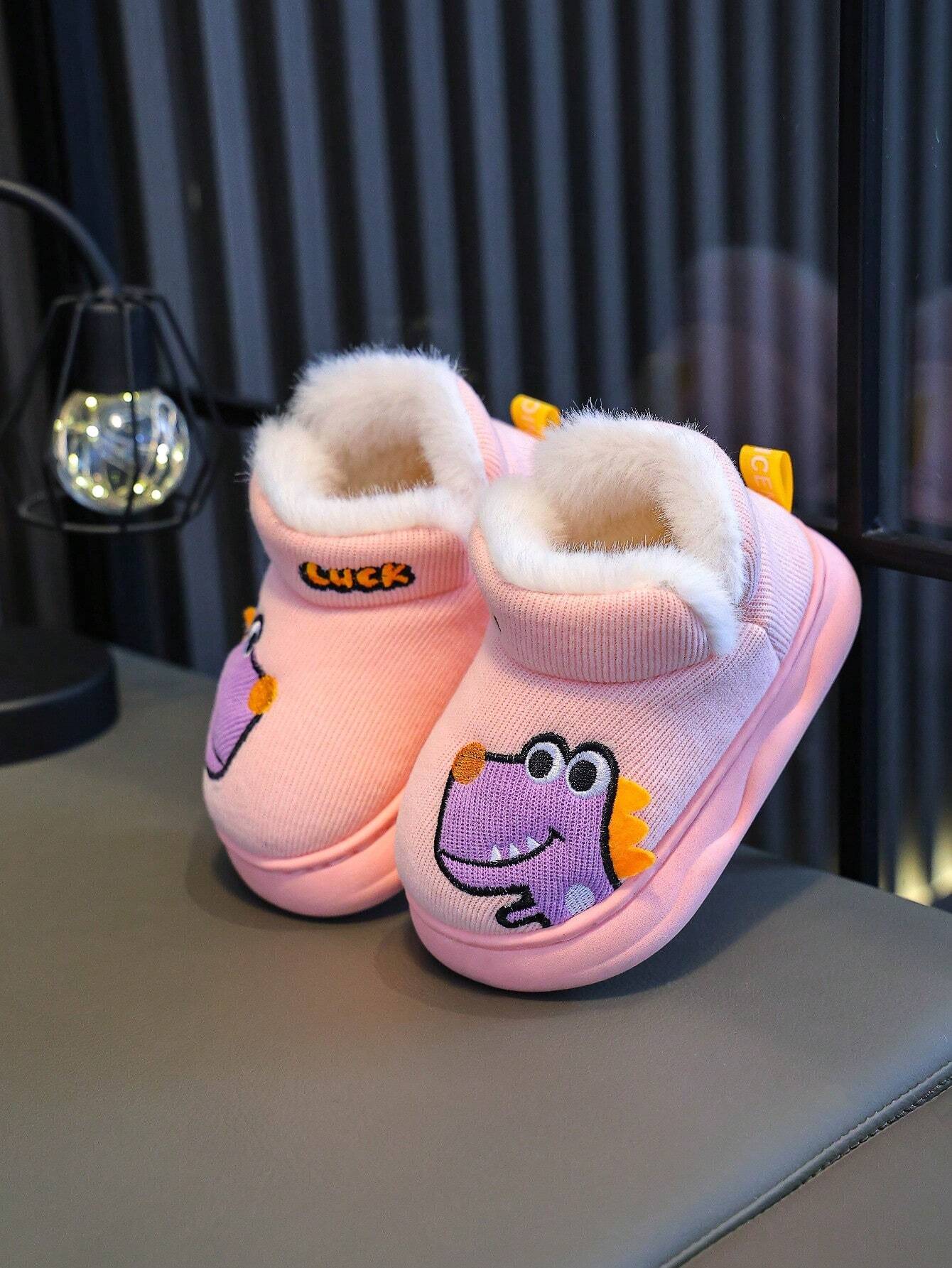 Kids Cartoon Dinosaur Slippers