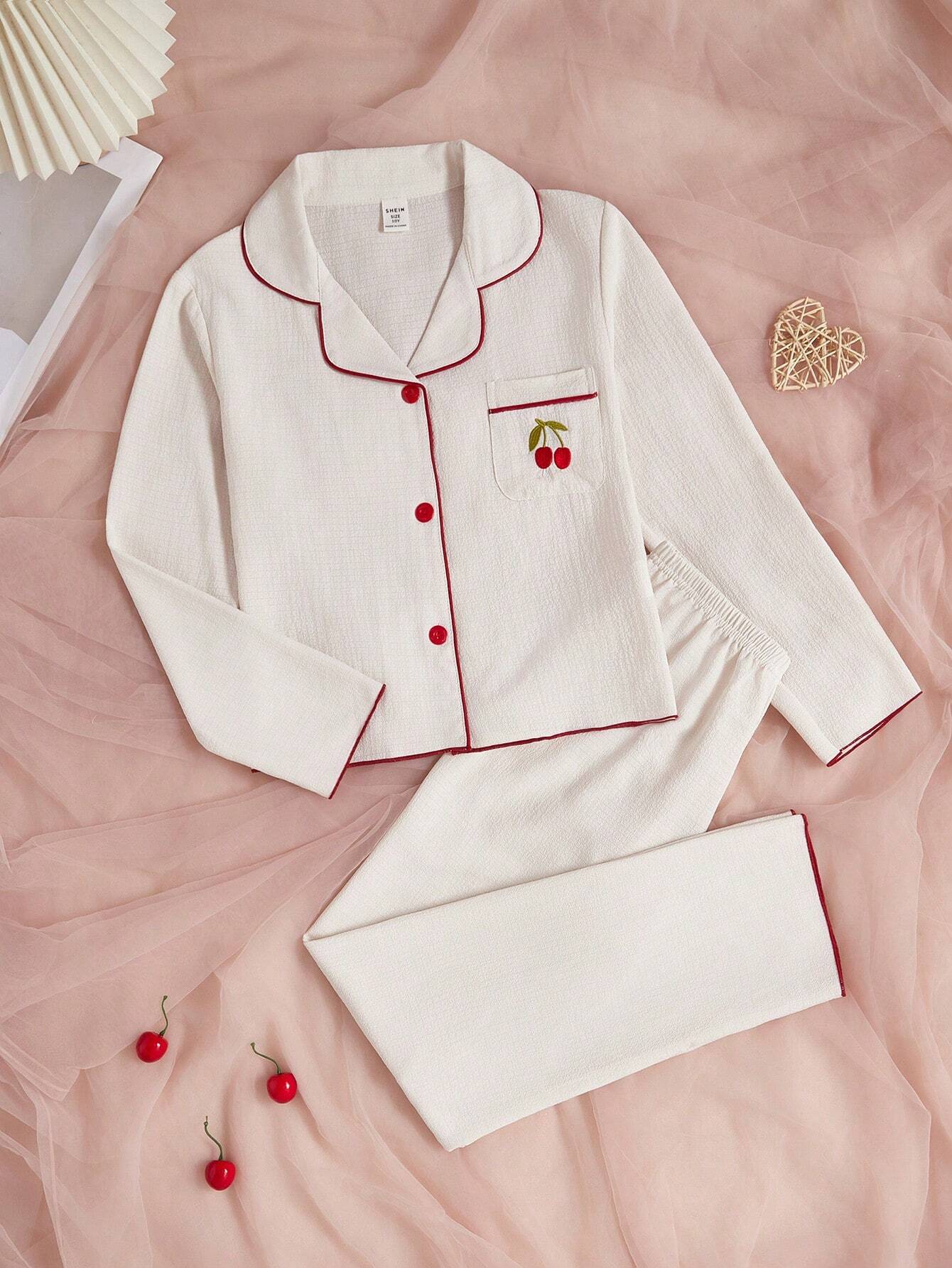 Girls Pajamas 2pcs/Set Champagne