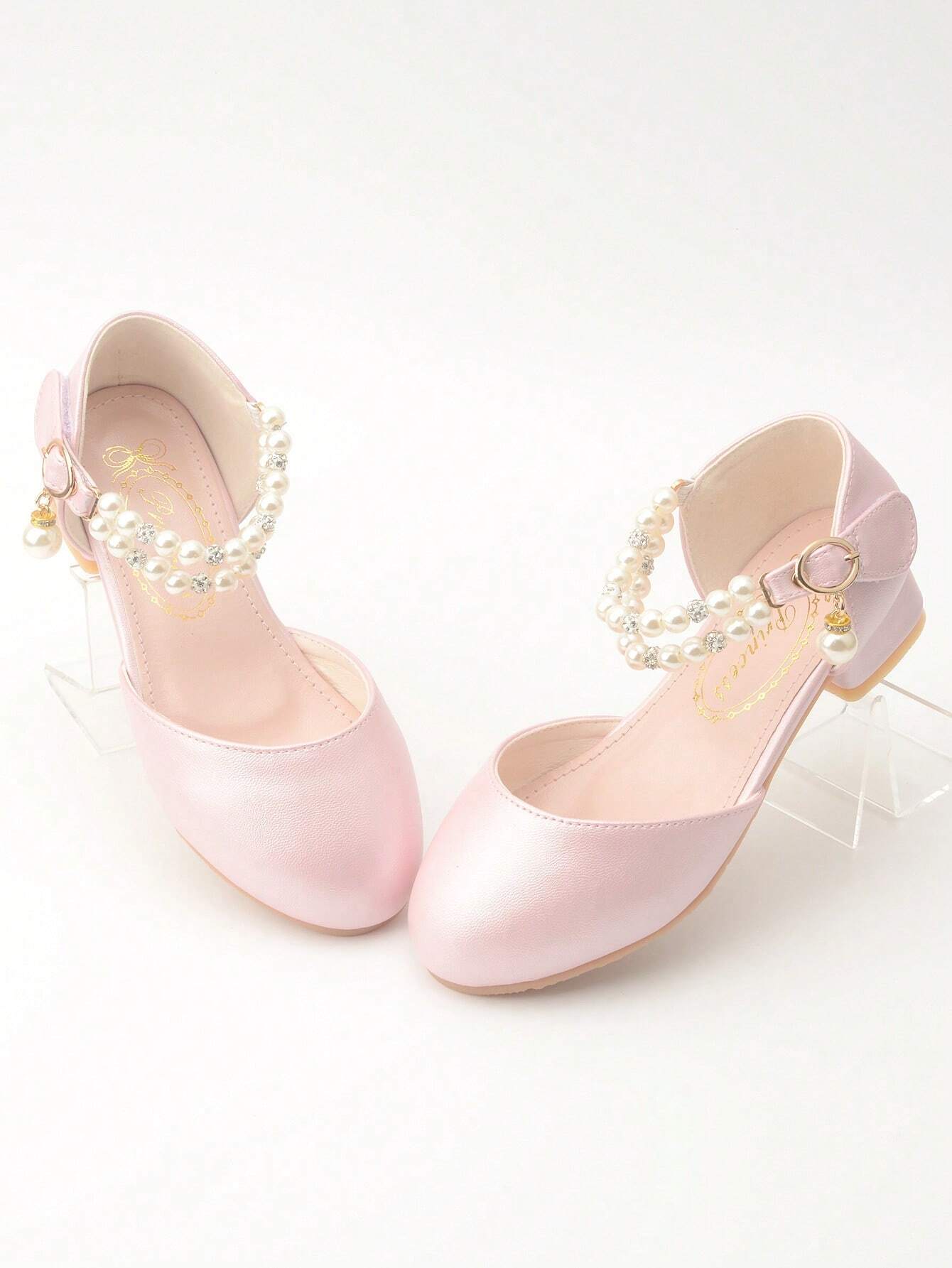 High Heel Shoes For Girls, Student Performance Shoes Pink